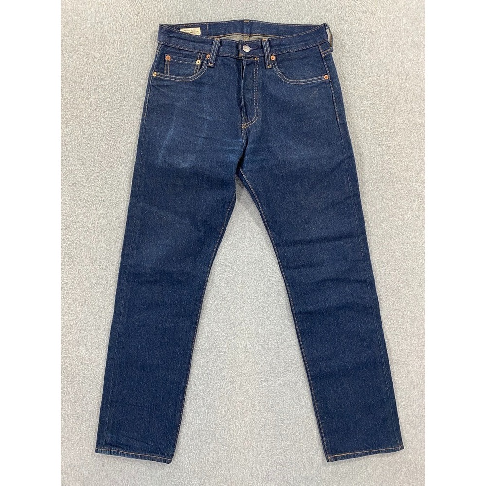 Levis 501 Jeans Mens 29x30 Blue Slim Tapper Button Fly Premium‎ XX Denim Classic